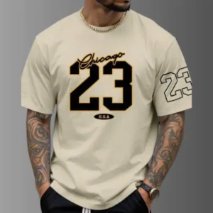 Men's Cotton Graphic Sublimation Round Neck T-Shirt Full