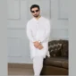 Men's Wash And Wear Plain Suit - 1 Pc Masterpiece Front