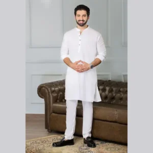 Men's Wash And Wear Plain Suit - 1 Pc Masterpiece Full