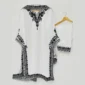 Women’s Stitched Embroidered 3 Pc White Suit Hanged